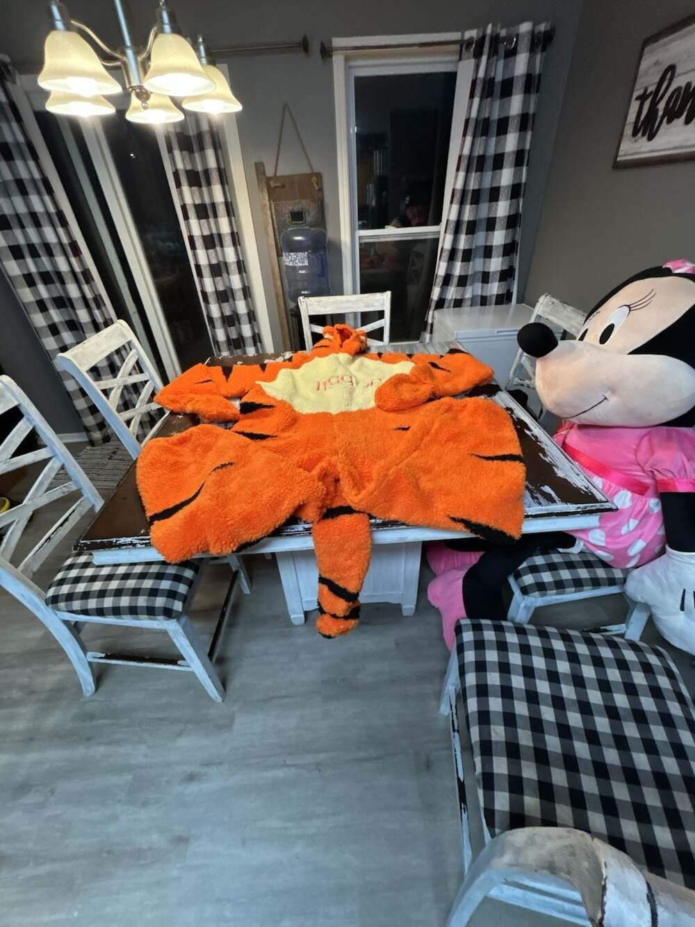 Disney Store Tigger Plush Character Fleece Costume One-Piece Pajamas
